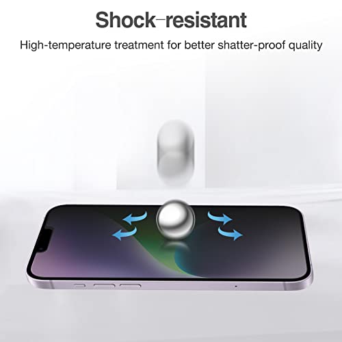 (2 Pack) iPhone 13 Pro Max 2021 / iPhone 14 Plus 2022 6.7" Privacy Tempered Glass Screen Protector | Yapears