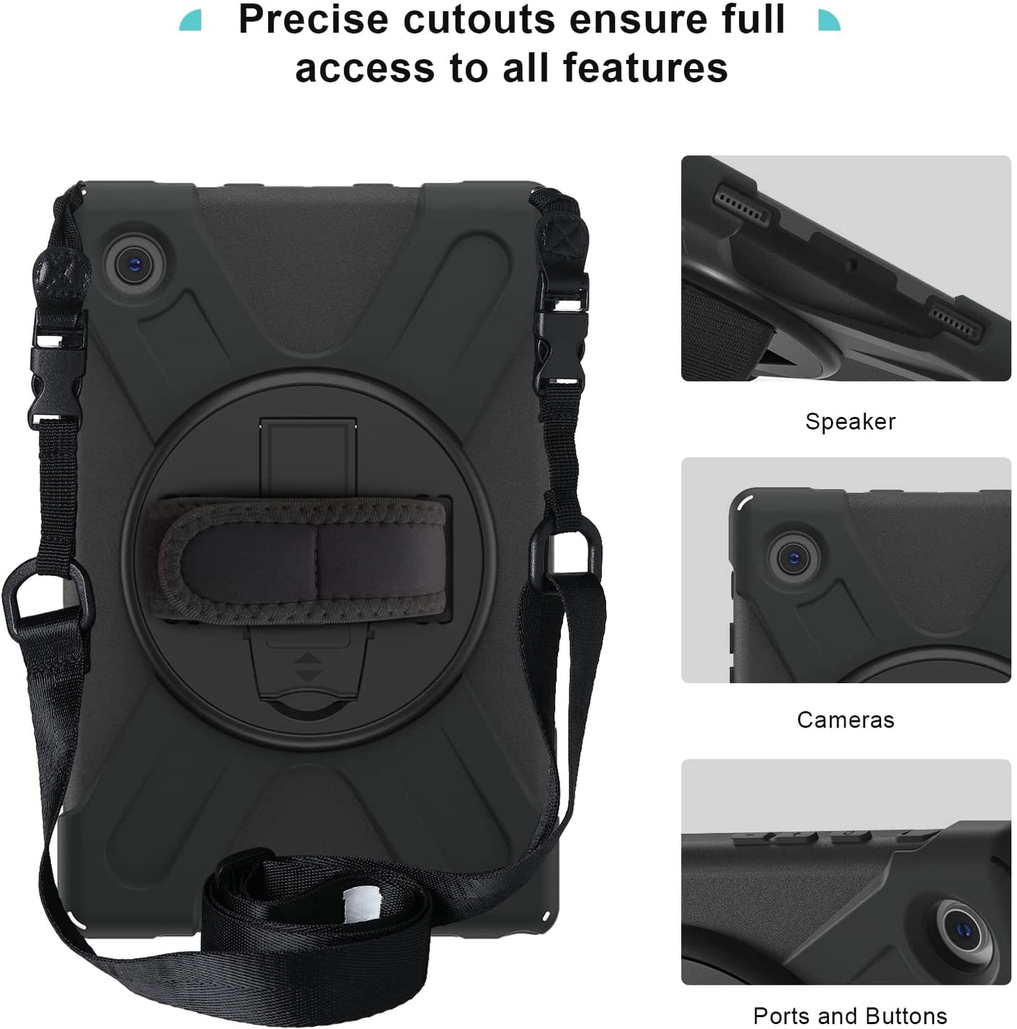 Galaxy Tab A8 10.5 2022 X200/X205/X207 Rugged Heavy Duty Case | Yapears