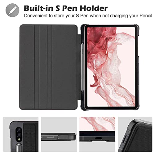 Galaxy Tab S7 2020 / S8 2022 11 Slim Folio Case with S Pen Holder | Yapears