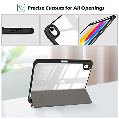 iPad 10th Gen 10.9" 2022 Slim Folio Protective Case with Pencil Holder | Yapears