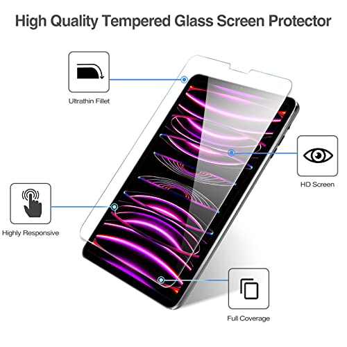 iPad Pro 12.9" 3rd Gen 2018/ 4th Gen 2020/ 5th Gen 2021/ 6th Gen 2022 Tempered Glass Screen Protector | Yapears
