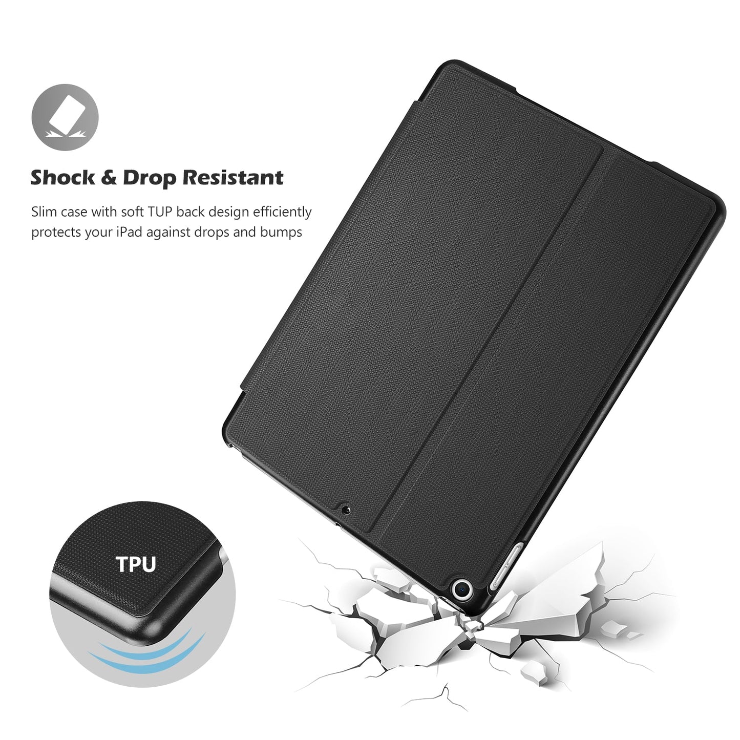 iPad 10.2" 7th Gen 2019/ 8th Gen 2020/ 9th Gen 2021 Slim Stand Folio Case | Yapears