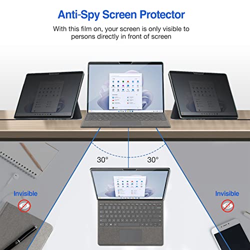 Microsoft Surface Pro 8/ Surface Pro 9/ Surface Pro X 13" Privacy Tempered Glass Screen Protector | Yapears