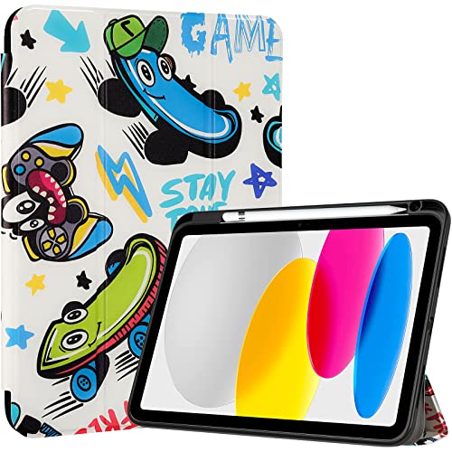 iPad 10th Gen 10.9" 2022 Slim Folio Protective Case with Pencil Holder | Yapears