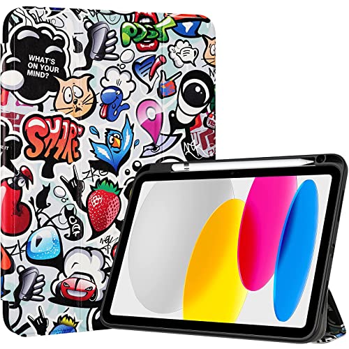 iPad 10th Gen 10.9" 2022 Slim Folio Protective Case with Pencil Holder | Yapears