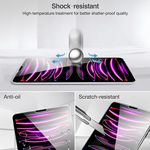 iPad Pro 12.9" 3rd Gen 2018/ 4th Gen 2020/ 5th Gen 2021/ 6th Gen 2022 Tempered Glass Screen Protector | Yapears
