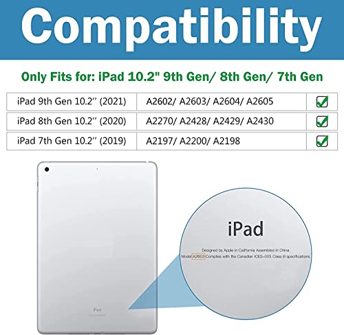 iPad 10.2" 7th Gen 2019/ 8th Gen 2020/ 9th Gen 2021 Slim Stand Folio Case | Yapears