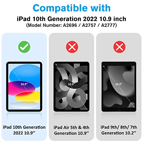iPad 10th Gen 10.9" 2022 Slim Stand Folio Case with Pencil Holder | Yapears