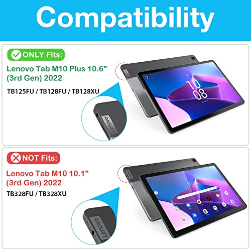 Lenovo Tab M10 Plus 10.6" 3rd Gen 2022 Heavy Duty Rugged Case | Yapears