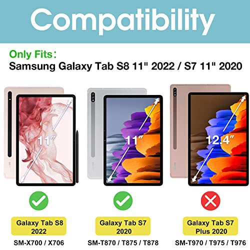 Galaxy Tab S7 2020 / S8 2022 11 Rugged Heavy Duty Case with S Pen Holder | Yapears