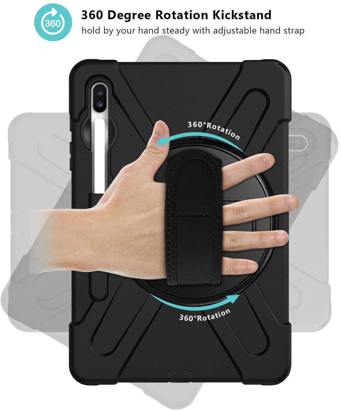 Galaxy Tab S6 10.5 T860/ T865/ T867 Heavy Duty Case with S Pen Holder | Yapears