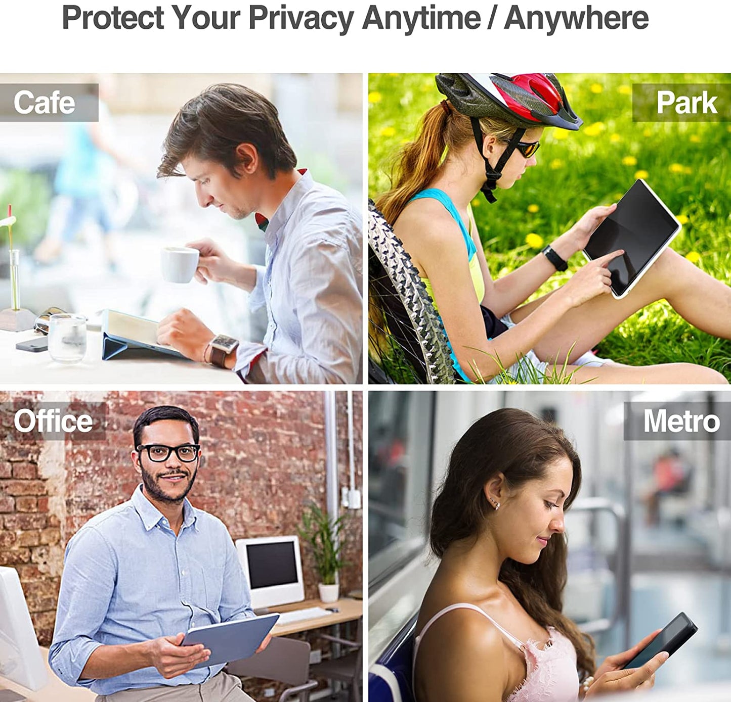 Microsoft Surface Go 2018/ Surface Go 2 2020/ Surface Go 3 2021 Privacy Tempered Glass Screen Protector | Yapears