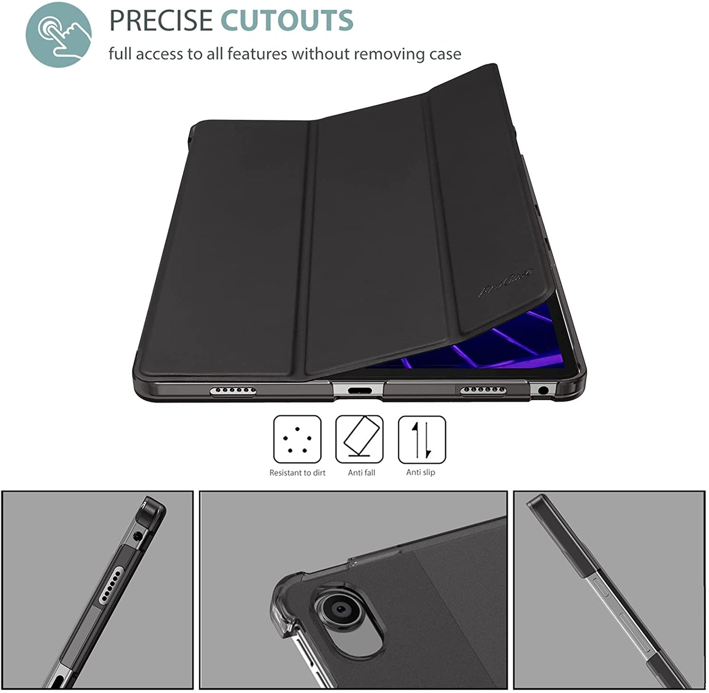 Lenovo Tab M10 Plus 10.6" 3rd Gen 2022 Slim Folio Protective Case | Yapears