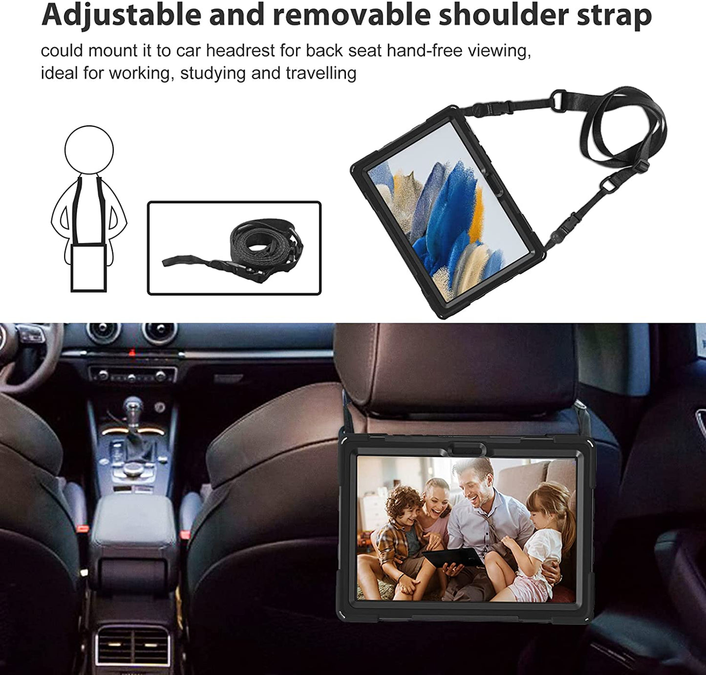 Galaxy Tab A8 10.5 2022 X200/X205/X207 Rugged Heavy Duty Case | Yapears