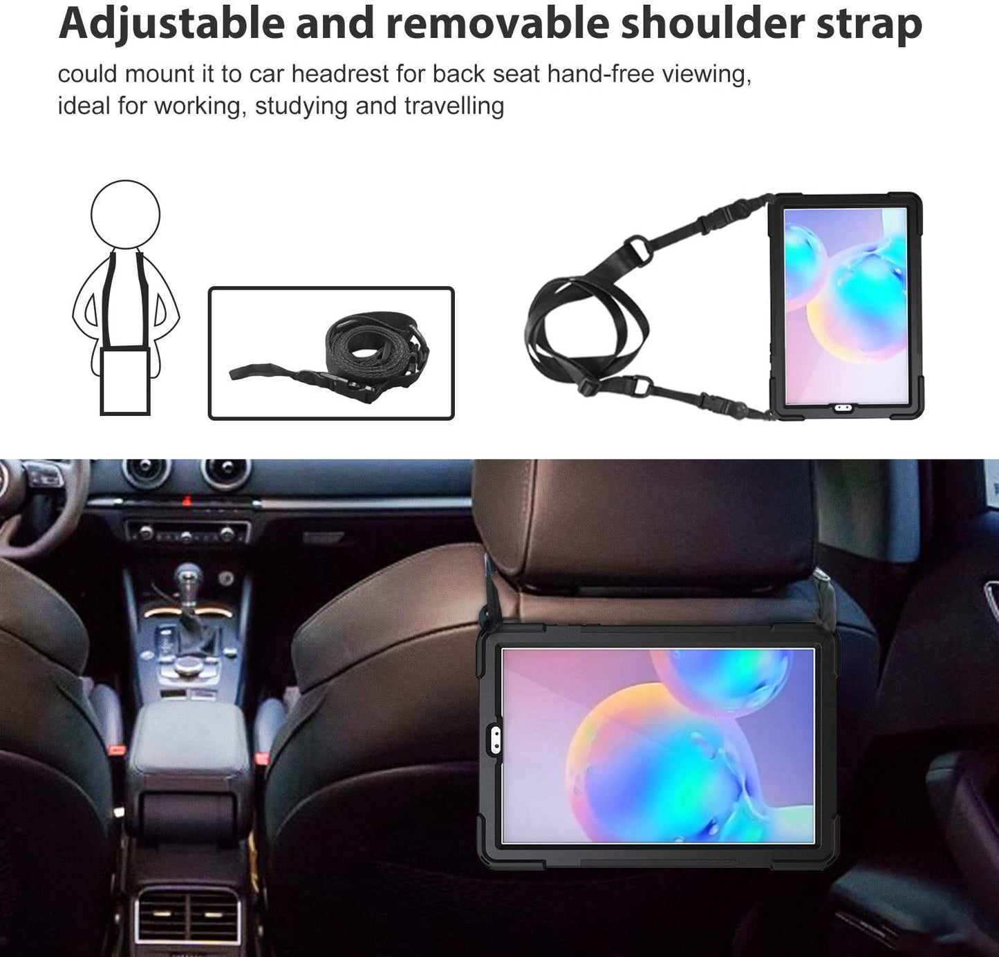 Galaxy Tab S6 10.5 T860/ T865/ T867 Heavy Duty Case with S Pen Holder | Yapears