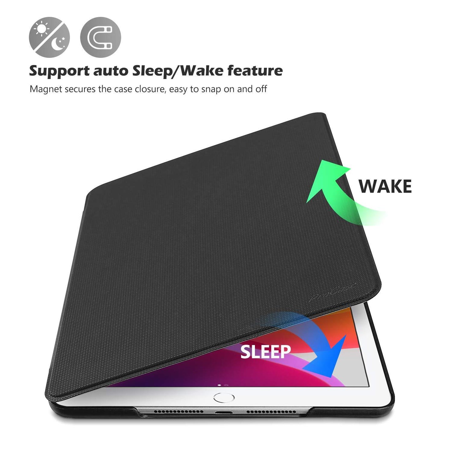 iPad 10.2" 7th Gen 2019/ 8th Gen 2020/ 9th Gen 2021 Slim Stand Folio Case | Yapears