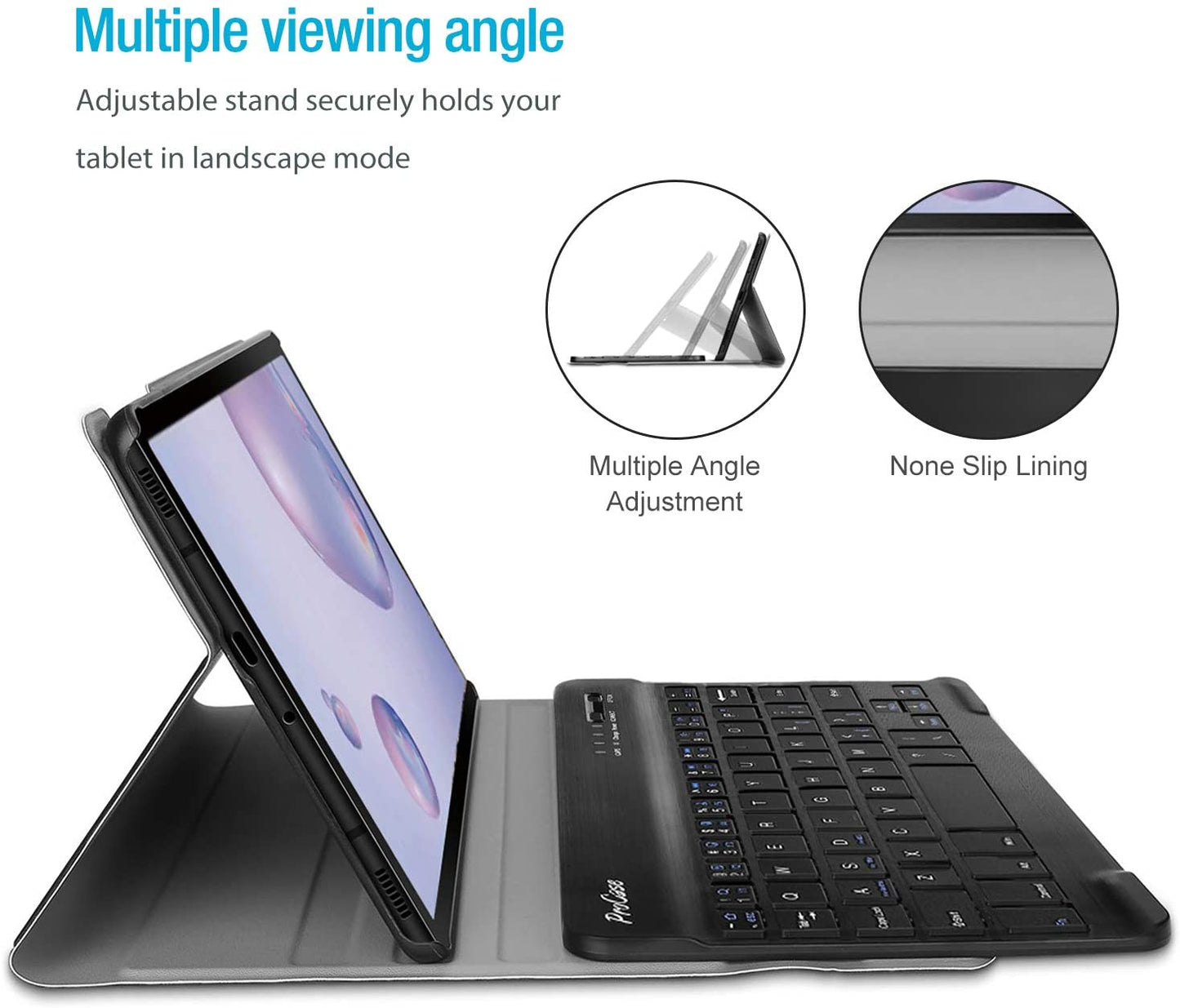 Galaxy Tab A 8.4 2020 T307 Lightweight Case with Detachable Wireless Keyboard | Yapears