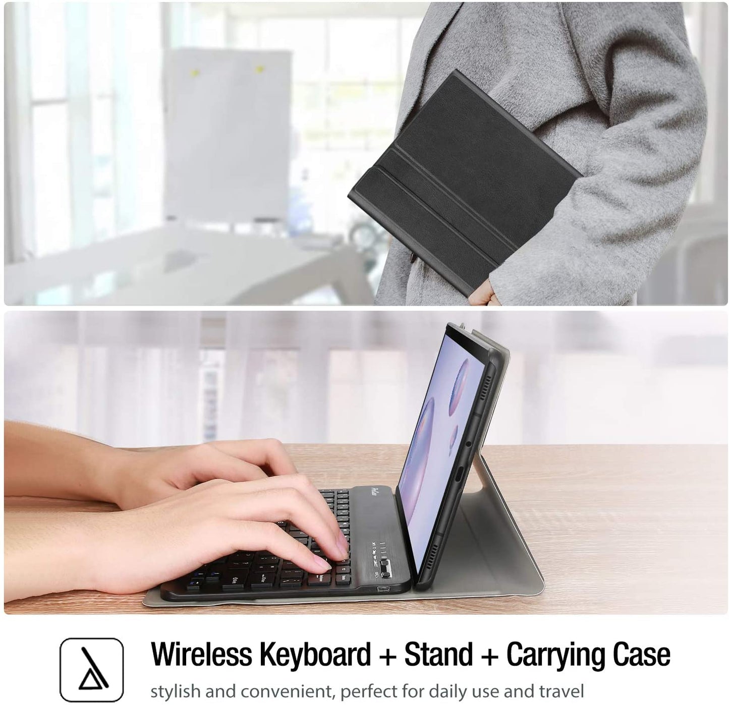Galaxy Tab A 8.4 2020 T307 Lightweight Case with Detachable Wireless Keyboard | Yapears