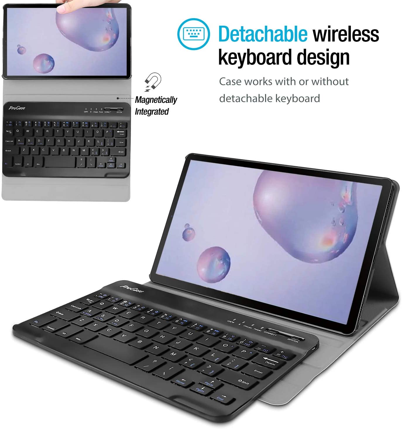 Galaxy Tab A 8.4 2020 T307 Lightweight Case with Detachable Wireless Keyboard | Yapears