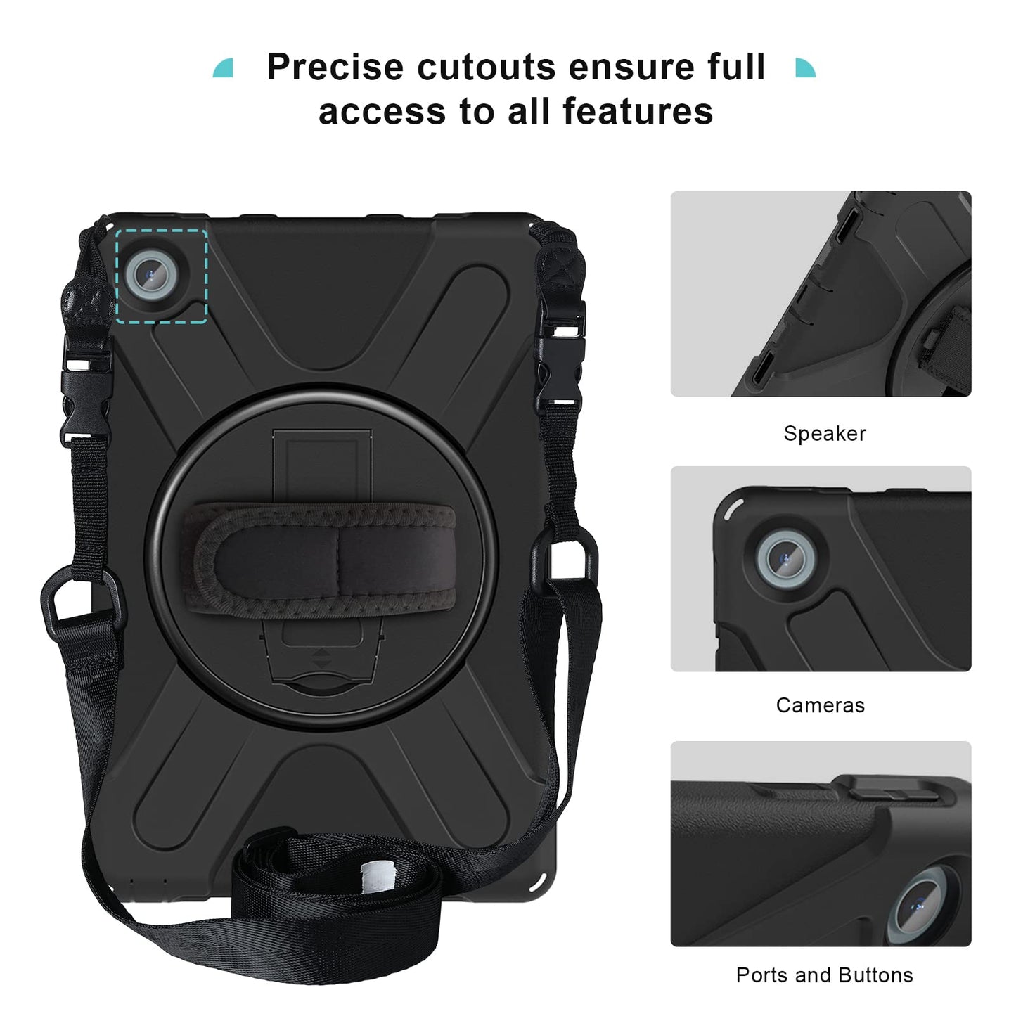 Lenovo Tab M10 Plus 10.6" 3rd Gen 2022 Heavy Duty Rugged Case | Yapears