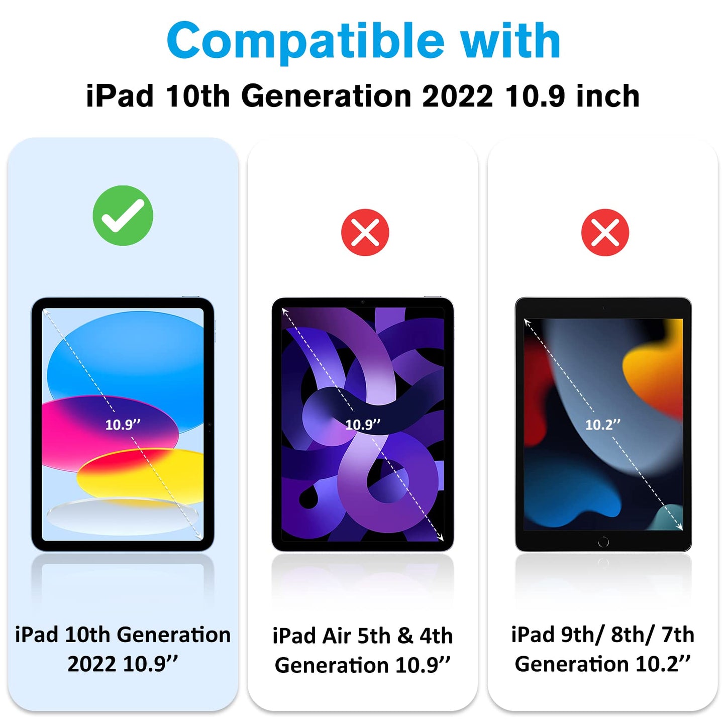 iPad 10th Gen 10.9" 2022 Slim Stand Protective Case | Yapears