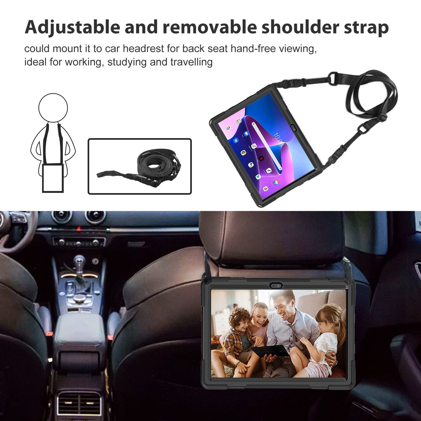 Lenovo Tab M10 Plus 10.6" 3rd Gen 2022 Heavy Duty Rugged Case | Yapears