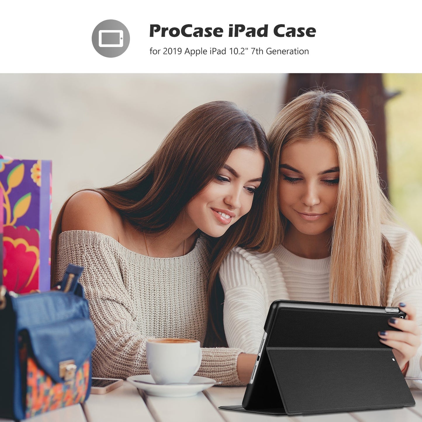 iPad 10.2" 7th Gen 2019/ 8th Gen 2020/ 9th Gen 2021 Slim Stand Folio Case | Yapears