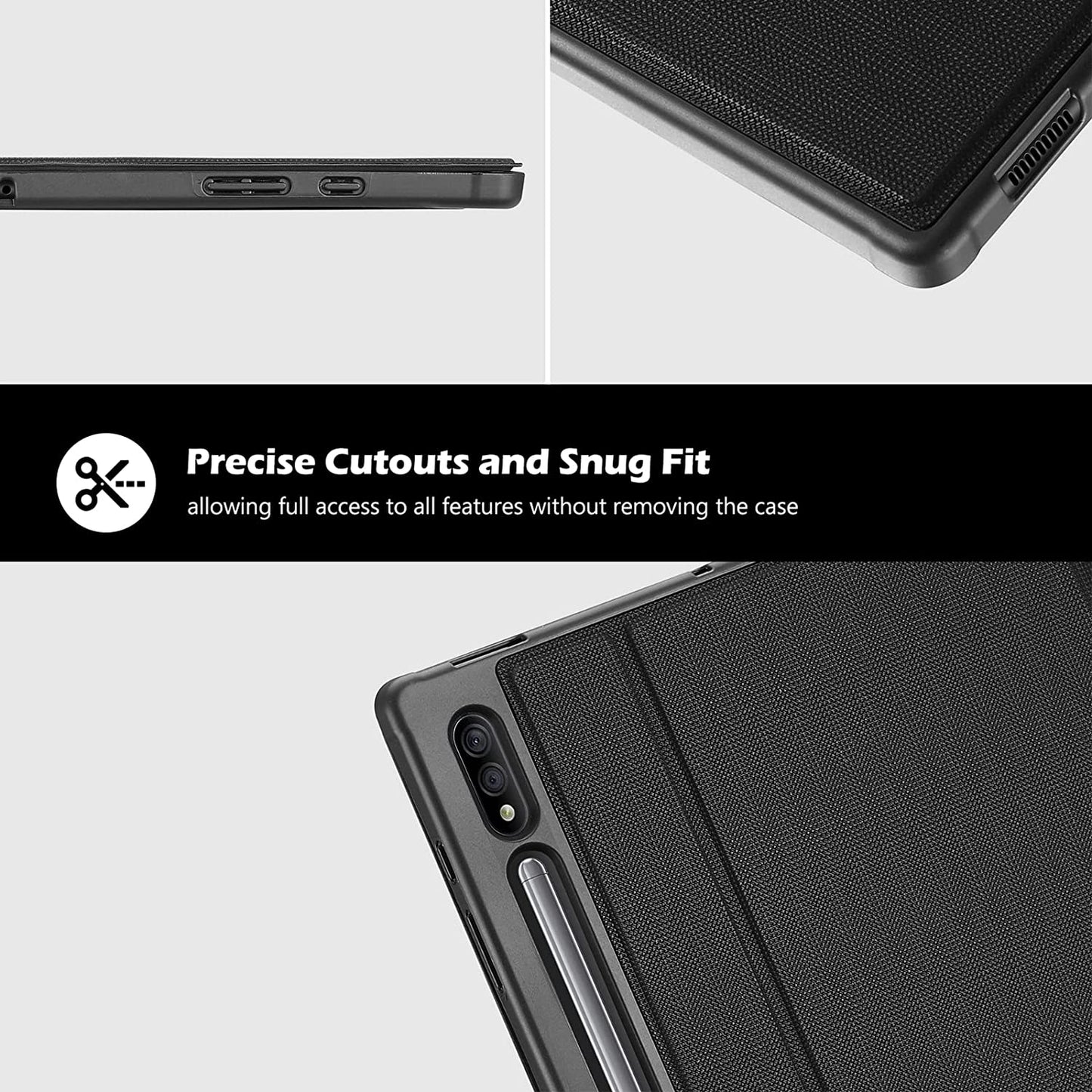 Galaxy Tab S8 Ultra 14.6 2022 Slim Stand Folio Case with S Pen Holder | Yapears