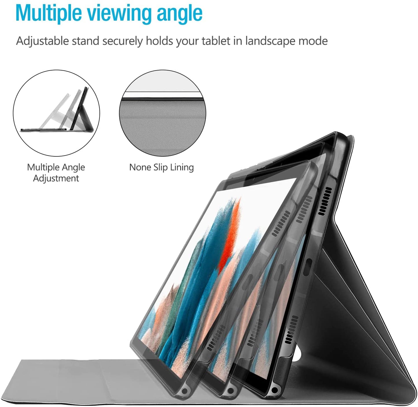 Galaxy Tab A8 10.5 2022 X200/ X205/ X207 Lightweight Case with Detachable Wireless Keyboard| Yapears