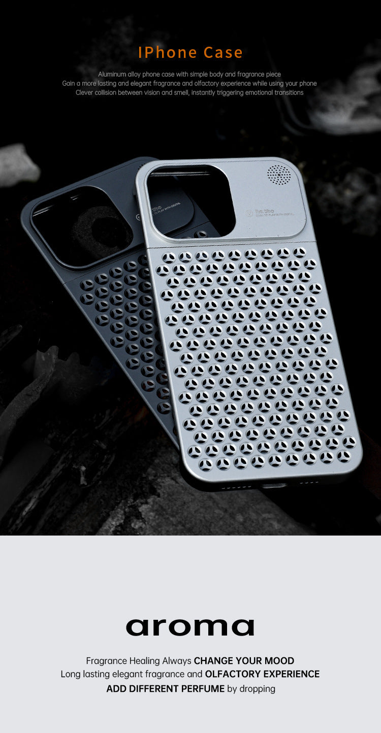 Yapears Aluminum Alloy Fragrance iPhone 15 pro max iPhone 14 Case