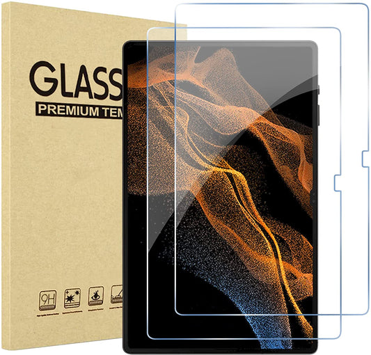 (2 Pack) Galaxy Tab S8 Ultra 14.6" 2022 Tempered Glass Screen Protector | Yapears