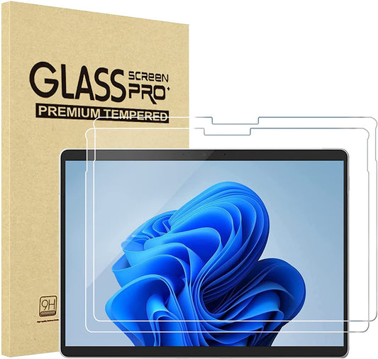 (2 Pack) Microsoft Surface Pro 8/ Surface Pro X 13" Tempered Glass Screen Protector | Yapears
