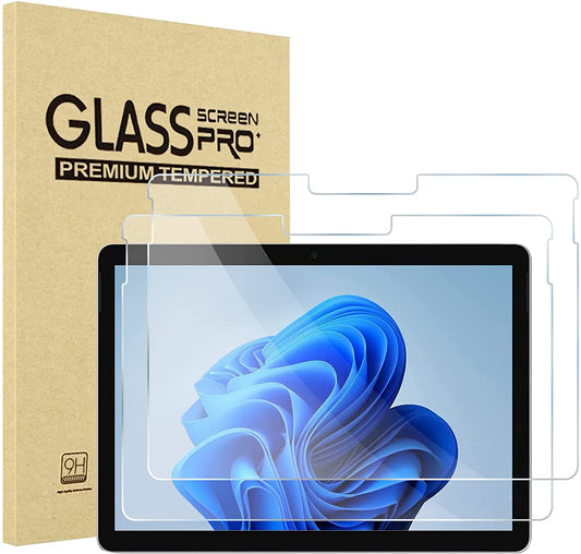 (2 Pack) Microsoft Surface Go 2018 / Surface Go 2 2020 / Surface Go 3 2021 10.5" Tempered Glass Screen Protector | Yapears