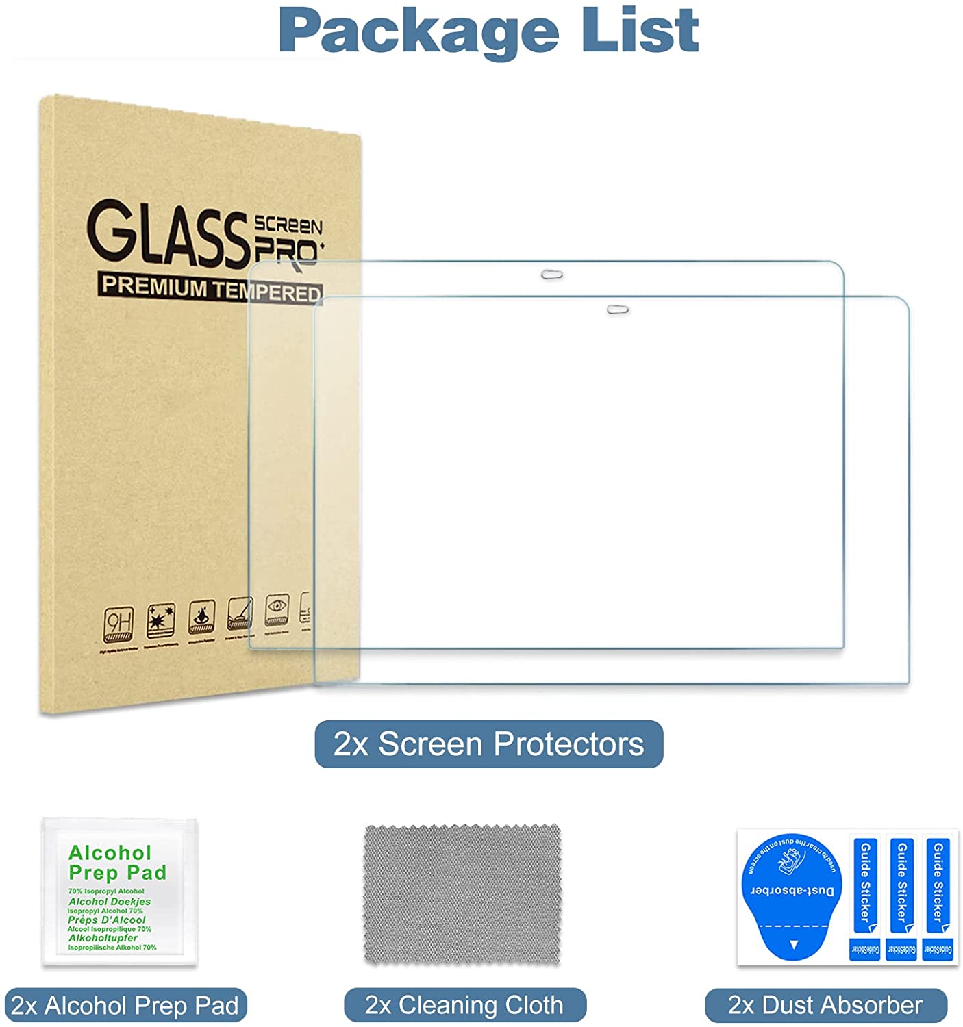 (2 Pack) MacBook Air 13/ Pro 13 Ultrathin Tempered Glass Screen Protector | Yapears