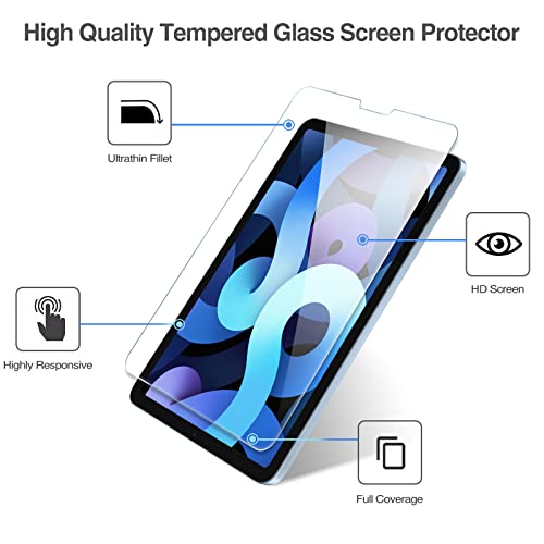 (2 Pack) iPad Air 4th Gen/ iPad Air 5th Gen/ iPad Pro 11" 1st Gen-3rd Gen Tempered Glass Screen Protector | Yapears