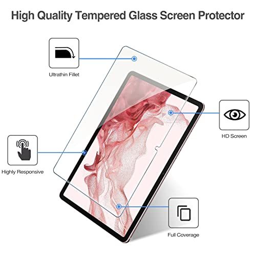 (2 Pack) Galaxy Tab S7 2020 / S8 2022 11" Tempered Glass Screen Protector | Yapears
