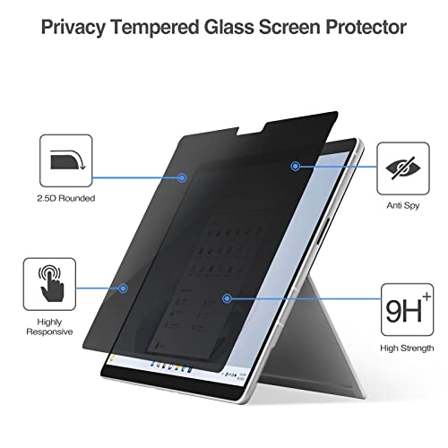 Microsoft Surface Pro 8/ Surface Pro 9/ Surface Pro X 13" Privacy Tempered Glass Screen Protector | Yapears
