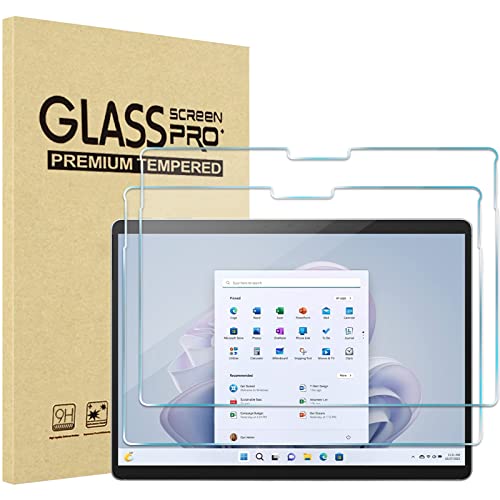 (2 Pack) Surface Pro 9 13" 2022 Tempered Glass Screen Protector | Yapears