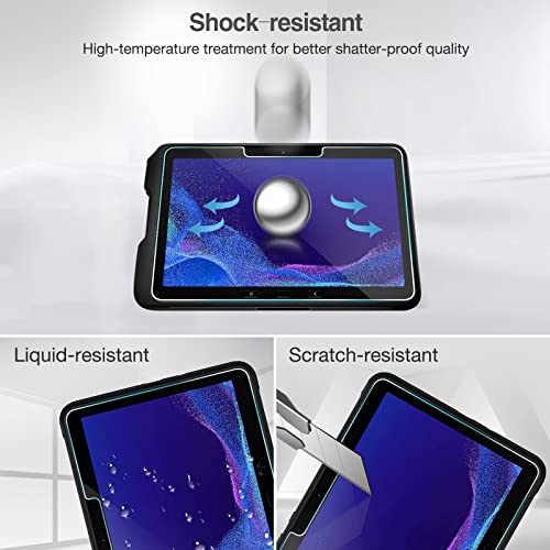 (2 Pack) Galaxy Tab Active4 Pro 10.1??2022/ Tab Active Pro 10.1??2019 Tempered Glass Screen Protector | Yapears