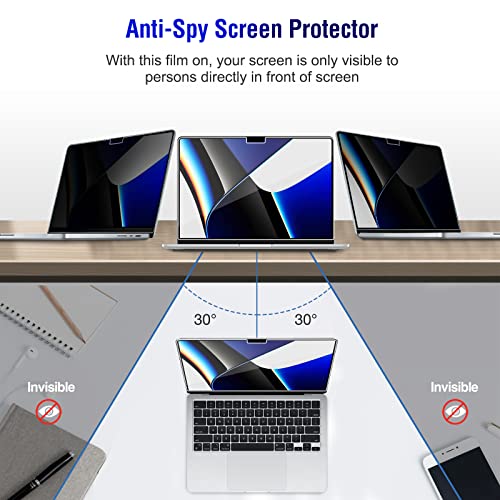 MacBook Pro 14" 2021-2023 Privacy Tempered Glass Screen Protector | Yapears