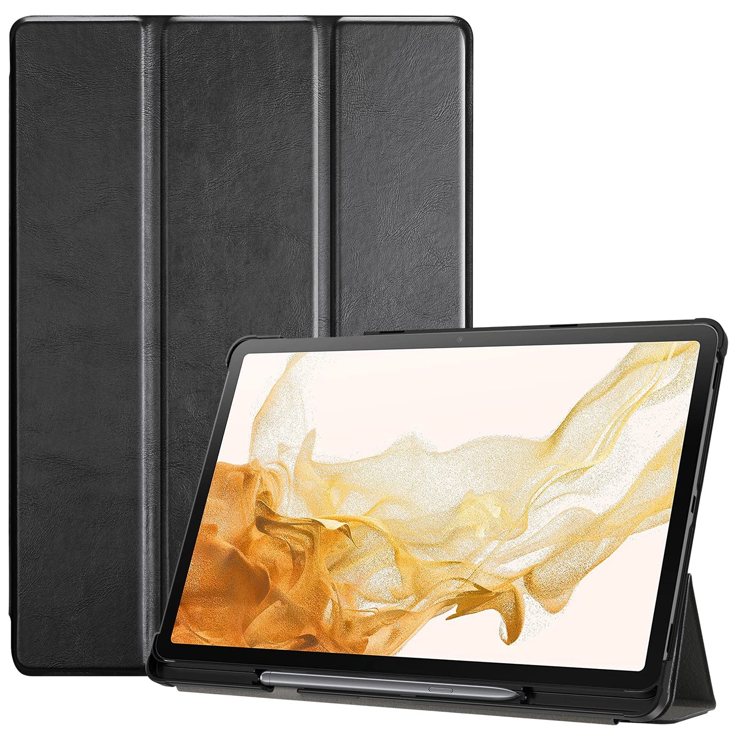 Galaxy Tab S7 Plus 2020/ Tab S7 FE 2021/ Tab S8 Plus 2022 12.4 Slim Stand Case with S Pen Holder | Yapears